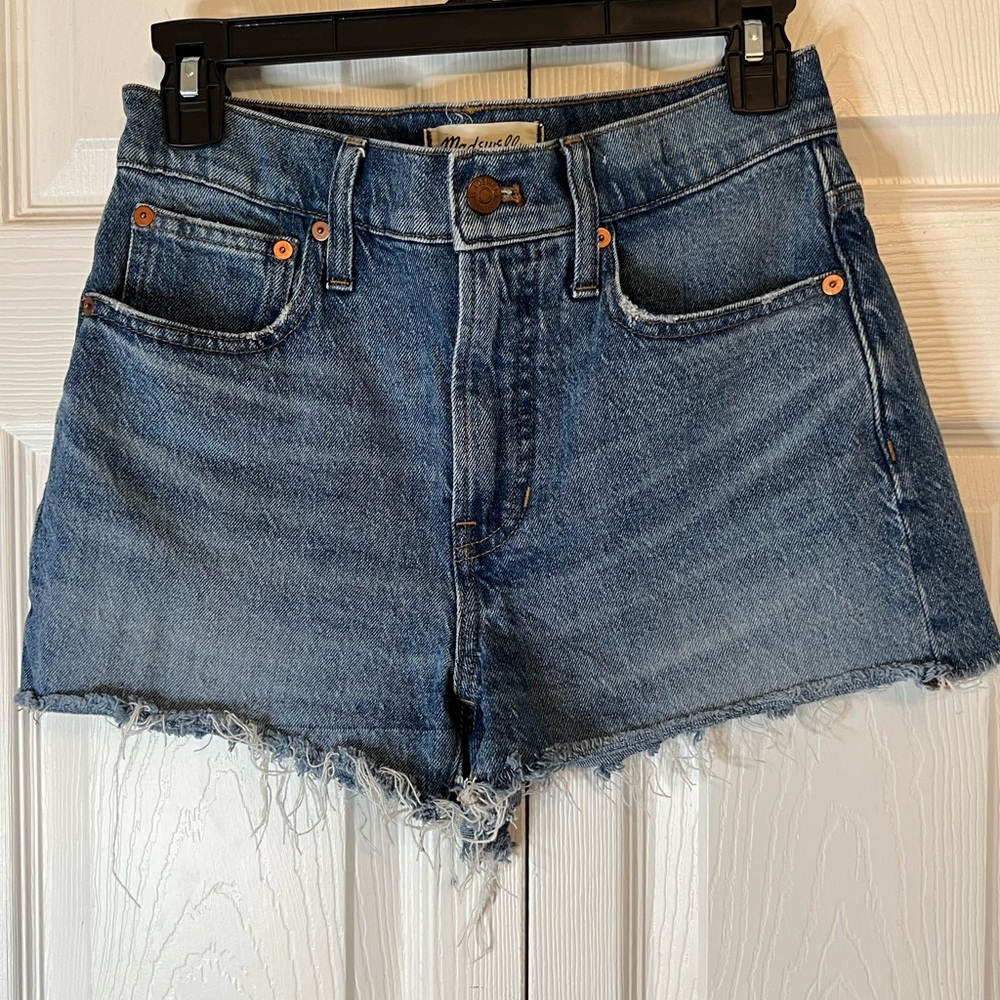 Madewell The Perfect Jean Short Blue Denim Shorts 26 3” inseam